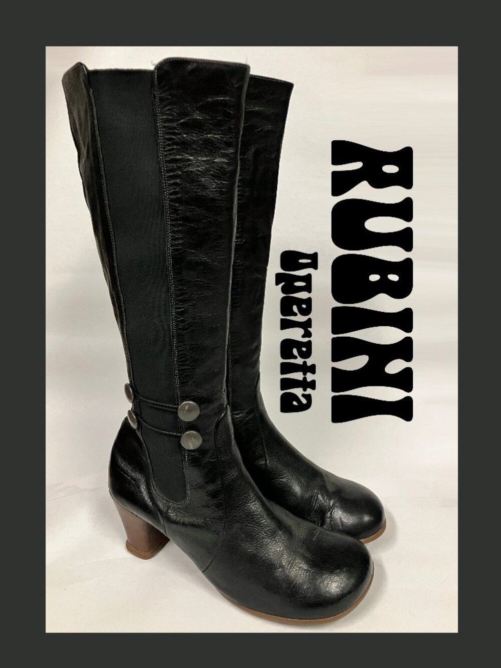 *GENTLY USED!* 2007(ish) Operetta RUBINI, Black, Size 9.5 (best for size 8.5/9)!
